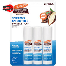 Palmers Cocoa Butter Swivel Stick Lip Balm and Skin Moisturizer 3 Count Pack