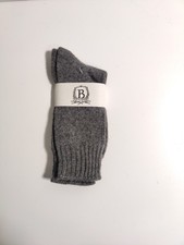 b studio -women's socks - grey- Cashmere Blend - Made in USA  B4 
