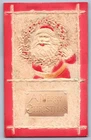 K57/ Santa Claus Christmas Holiday Postcard c1910 Airbrush Wreath 477