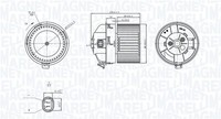 Magneti Marelli InnenraumgebläSe 069412751010 12V 270W 140Mm FüR Peugeot 308 1