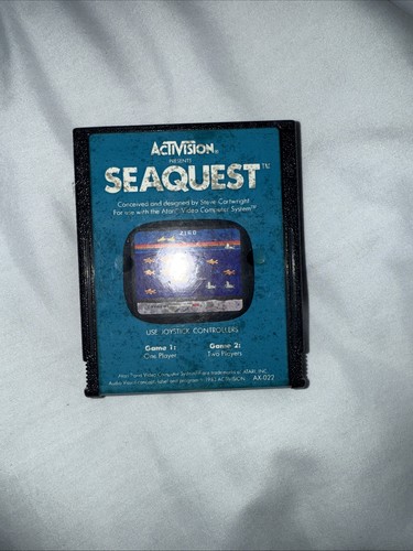 Jeu Atari 2600 - Seaquest - Édition Internationale, Complet Sous Boîte, PAL, Fonctionne