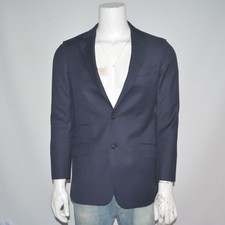 SUITSUPPLY 100 Wool Navy Two Button Blazer Suit Jacket Sz 38R