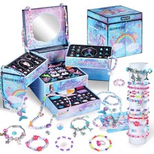 2000pcs Charm Beads Bracelet Making Kit for Girls, Jewelry Making Kit for Gir...