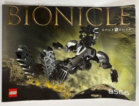 Lego Bionicle 8566 Onua Nuva - complete with instructions and cannister