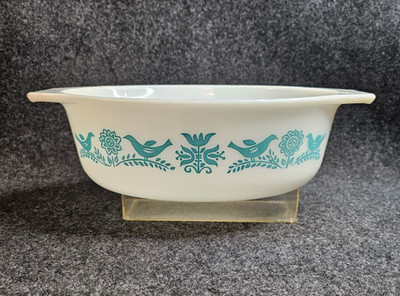 Vintage PYREX  # 043 Blue Bird  1-1/2 Quart Casserole, No Lid