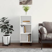 Schmales Sideboard Weiß 34,5X32,5X90 Cm Holzwerkstoff Kommode