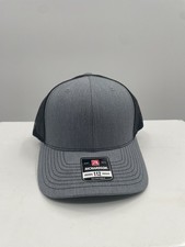 NWT Richardson Original 112 Trucker Hat Mens Black Adjustable Sport Snapback Cap