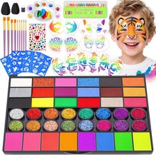 Painting Kit for - 42 Colors Washable Paint Professional Paint Kit, with Brus...