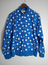 VTG BonWorth Large Golf Tee Power Shot Grandpa Style Full Zip Jacket Bomber Coat