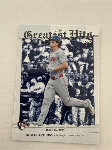 Roman Anthony 2026 Topps Series 1 2025 Greatest Hits Rookie Card RC #GH-26