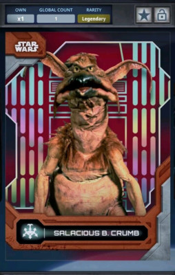 5cc SALACIOUS B CRUMB HIGH TEK DEATH STAR RED LEGENDARY Star Wars Card Trader