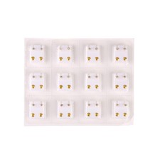 12 Pairs Medical Earrings Piercing Tool Ear Stud Surgical Steel Ear Studs UK