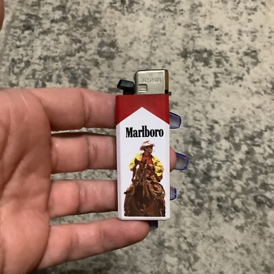 marlboro platinum cigarettes Marlboro Cigarettes White Disposable Lighter Cowboy On Horseback