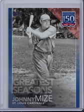 Johnny Mize 2019 Topps Series 2 Blue Parallel Greatest Seasons Insert 150 Years
