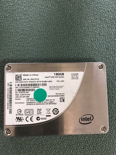 Intel 2.5"  180GB SOLID STATE SSD Drive SATA, 520 series Pro 1500 series etc. - Picture 2 of 2