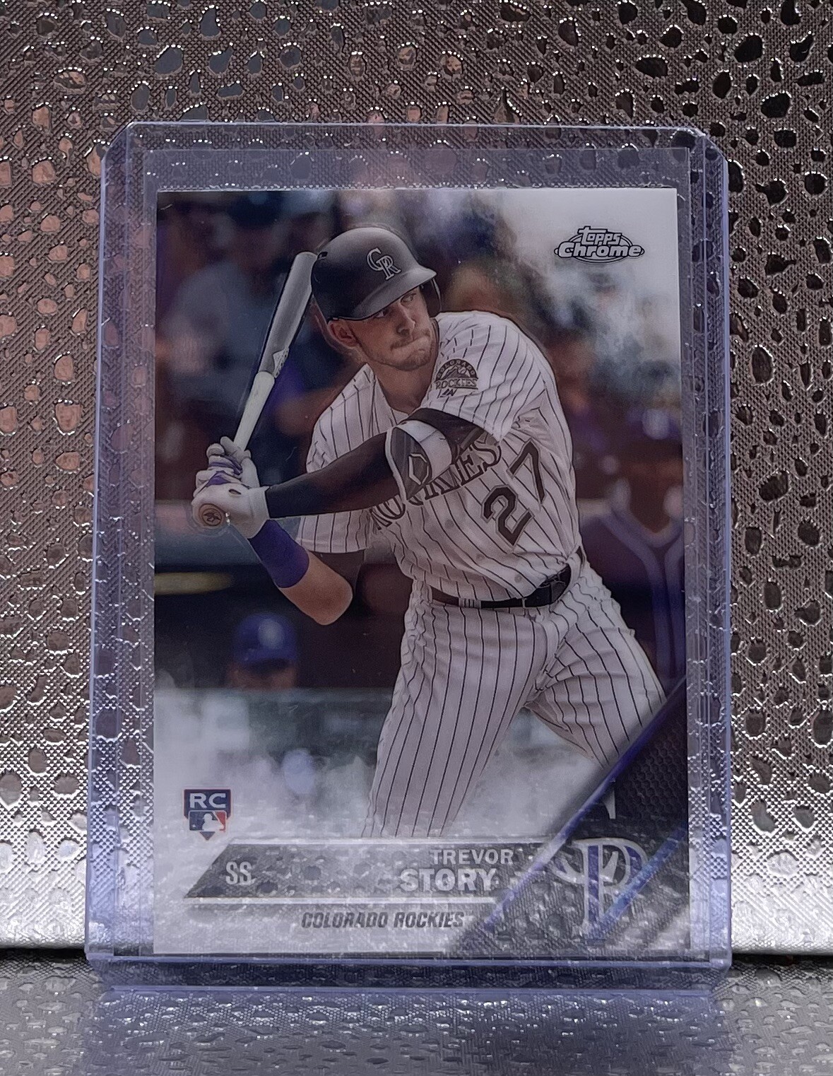 2016 Topps Chrome Trevor Story Rockies RC Base #45