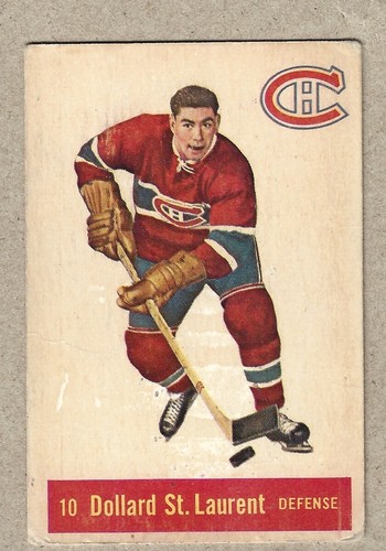 Dollard St. Laurent #10 1957 Parkhurst card