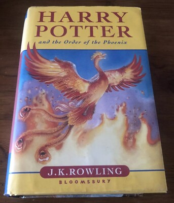 Harry Potter & The Order Of The Phoenix Hardback First Edition