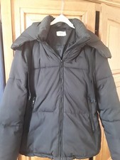 Hush Black Lei Puffer Jacket Oversized Large Hood Size 8/10