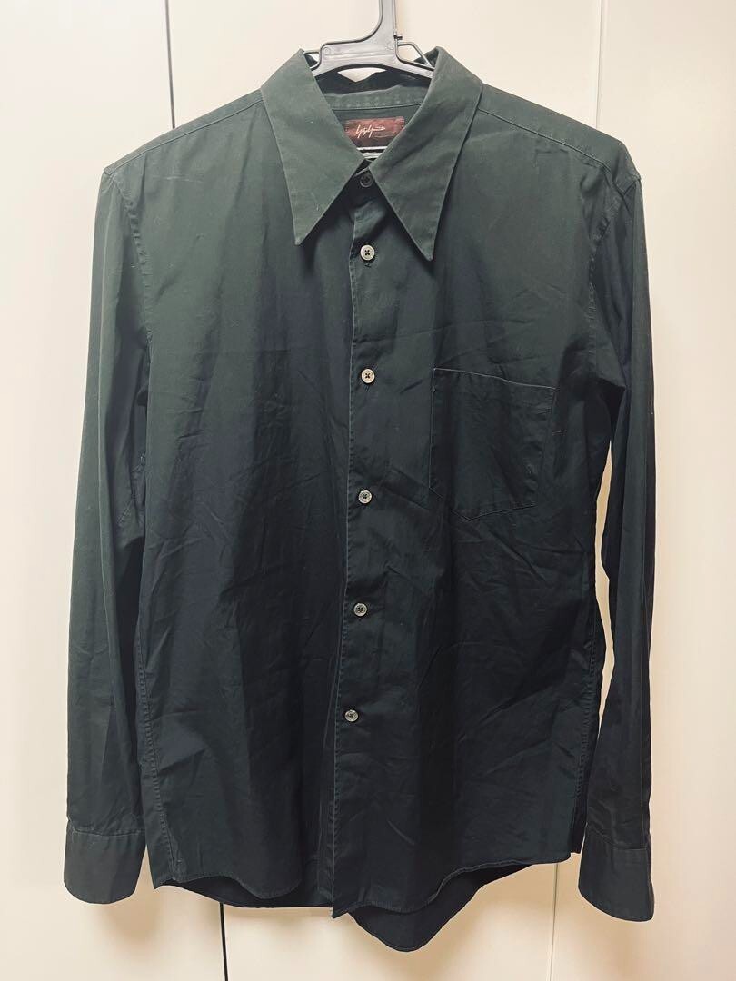Yohji Yamamoto × AAR Cotton Shirt Black Long sleeve Button down 
