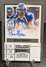 BILLY BROWN 2017 Panini Contenders Draft Picks Auto RC SHEPARD / EAGLES