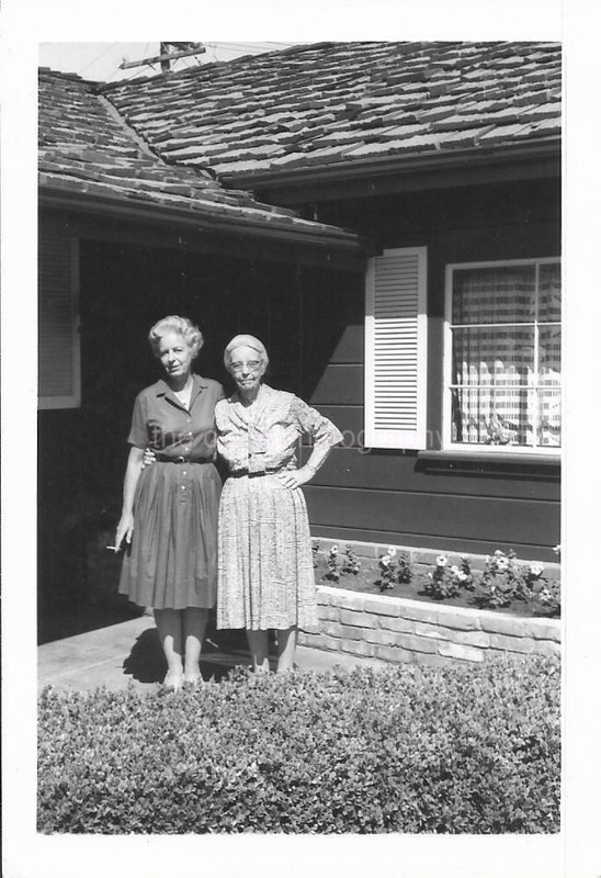 TWO WOMEN Found Photograph CIGARETTE bw FREE SHIPPING Original Portrait 99 2 M