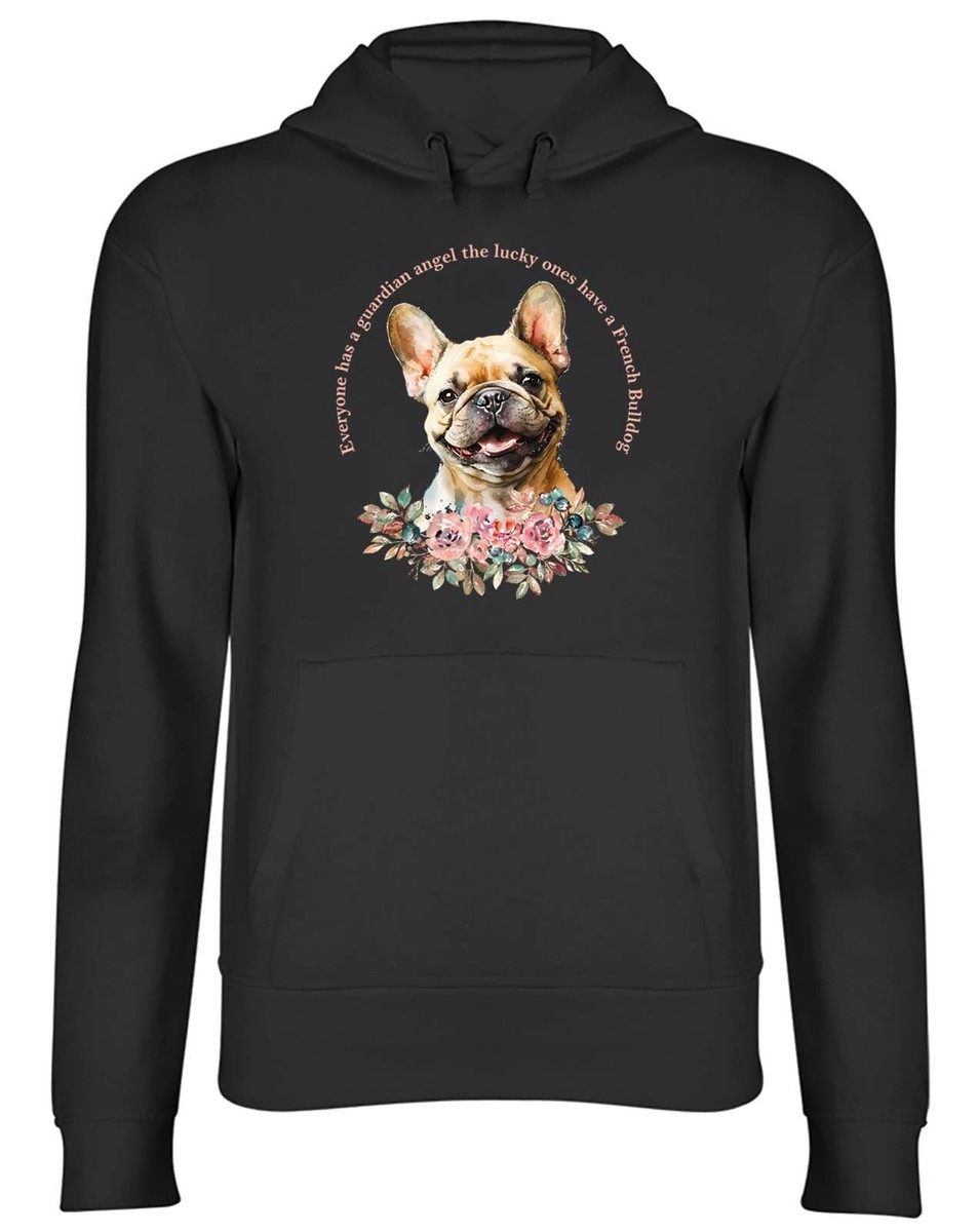 French Bulldog Bulldog Hoodie Women's French Bulldog Hoodie Mens  Womens Pet Dog Lover Guardian Angel Top Gift