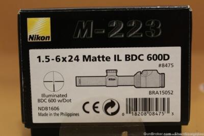 Nikon M-223 1.5-6x24 Illuminated BDC 600 Riflescope for sale