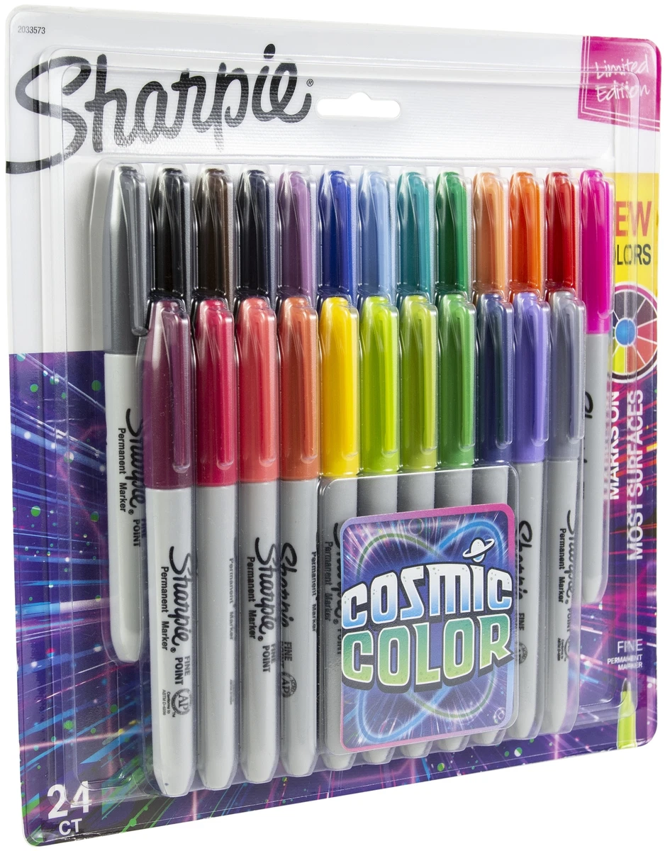 Sharpie Permanent Markers, Fine Point, Cosmic Color, Limited