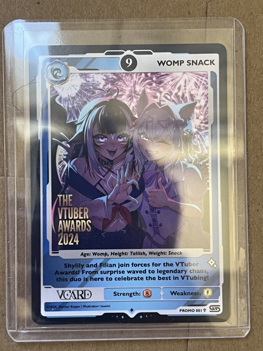 Gamer Supps VCard Vtuber Awards 2024 Promo Card 001 - Womp Snack