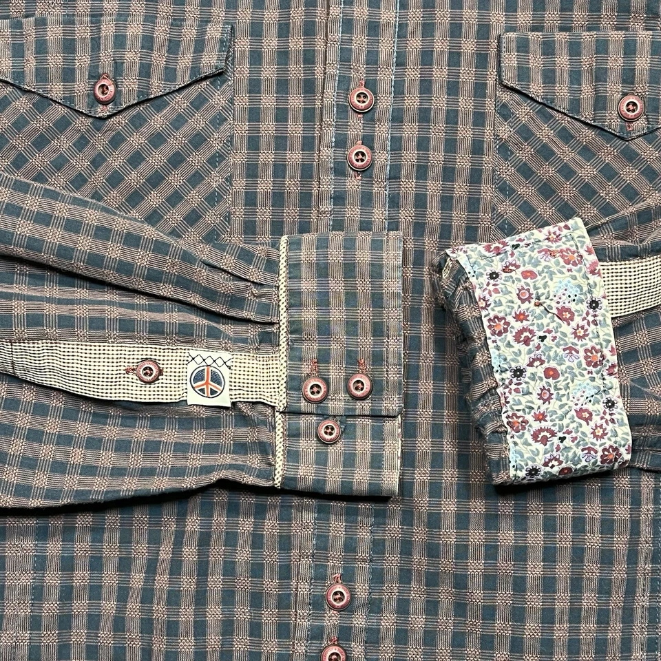 Camisa Designs Inspirada En John Lennon Para Hombre Grande Abotonada Floral Puño Abatible Foto 4 de 4