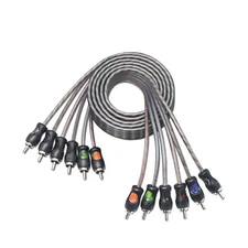 Recoil RCI66 99.99% Oxygen Free Copper 6ft 6-Channel RCA Audio Cable