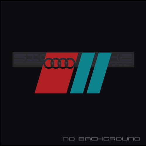 Audi Sport Sticker decal A4 S4 S3 TT R8 A6 Q5 Q7 2 colors RS old version Pair - Picture 9 of 12