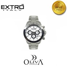 Extrò Orologio Acciaio Chrono Cronografo Daytona Quarzo EM8195.01.03.BRAC