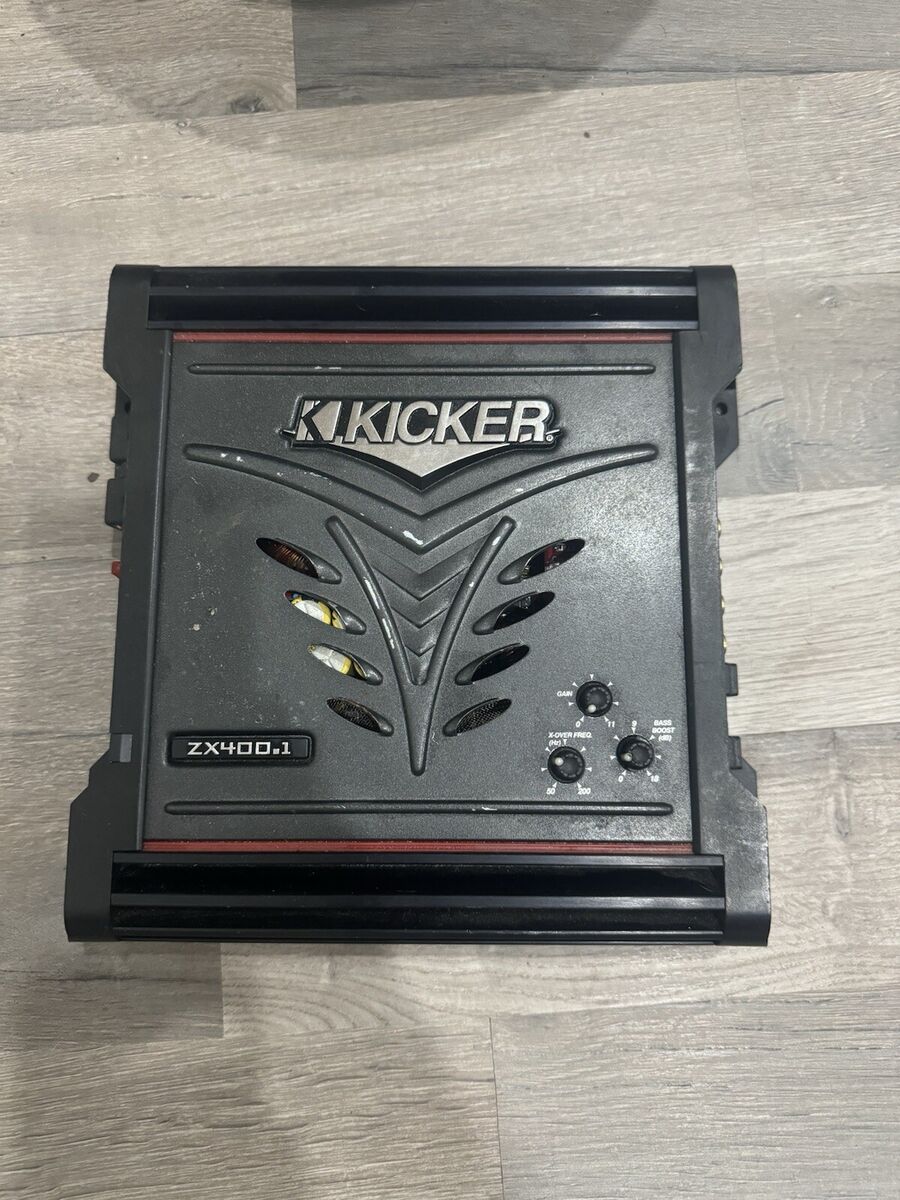 Kicker ZX400.1 Car Amp | Mono | 1-Channel Kicker ZX400.1 Car Amp | Mono | 1-Channel