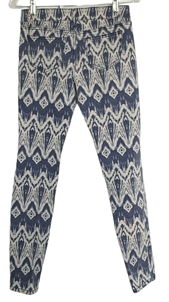Hot Kiss Jeans Denim Skinny Lily  Southwestern Tribal Aztec Print Size 3 - Image 4 of 4