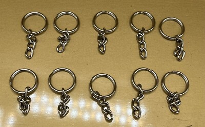 25 Pc Small Keychain Rings 1x1.5