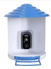 Smart Bird Feeder with Camera 1080P Night Vision Solar Powered AI Recognition