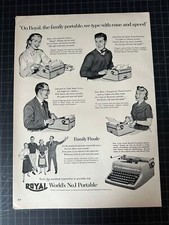 Vintage 1940s Royal Typewriter Print Ad thumbnail