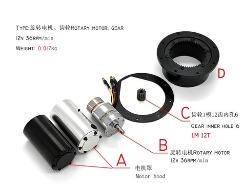 RC Steel Slewing Plate Rotary Supporting Spin For Hydraulic Excavator DIY Parts - Picture 10 of 13