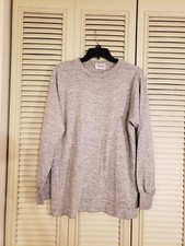 Men’s Doufold The Comfort Company Made In USA L/S Thermal Heathered Grey Top L