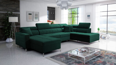 Wohnlandschaft in U Form Big Sofa SID VI Schlaffunktion Farbwahl TOP Qualität