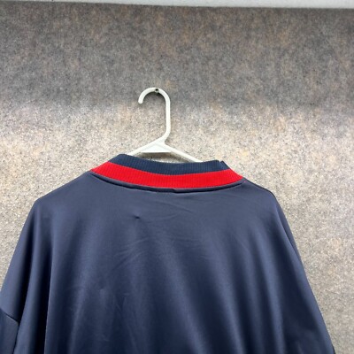 Champion Bomber Jacket Men 2XL Blue Full Zip Sweater Polyester
