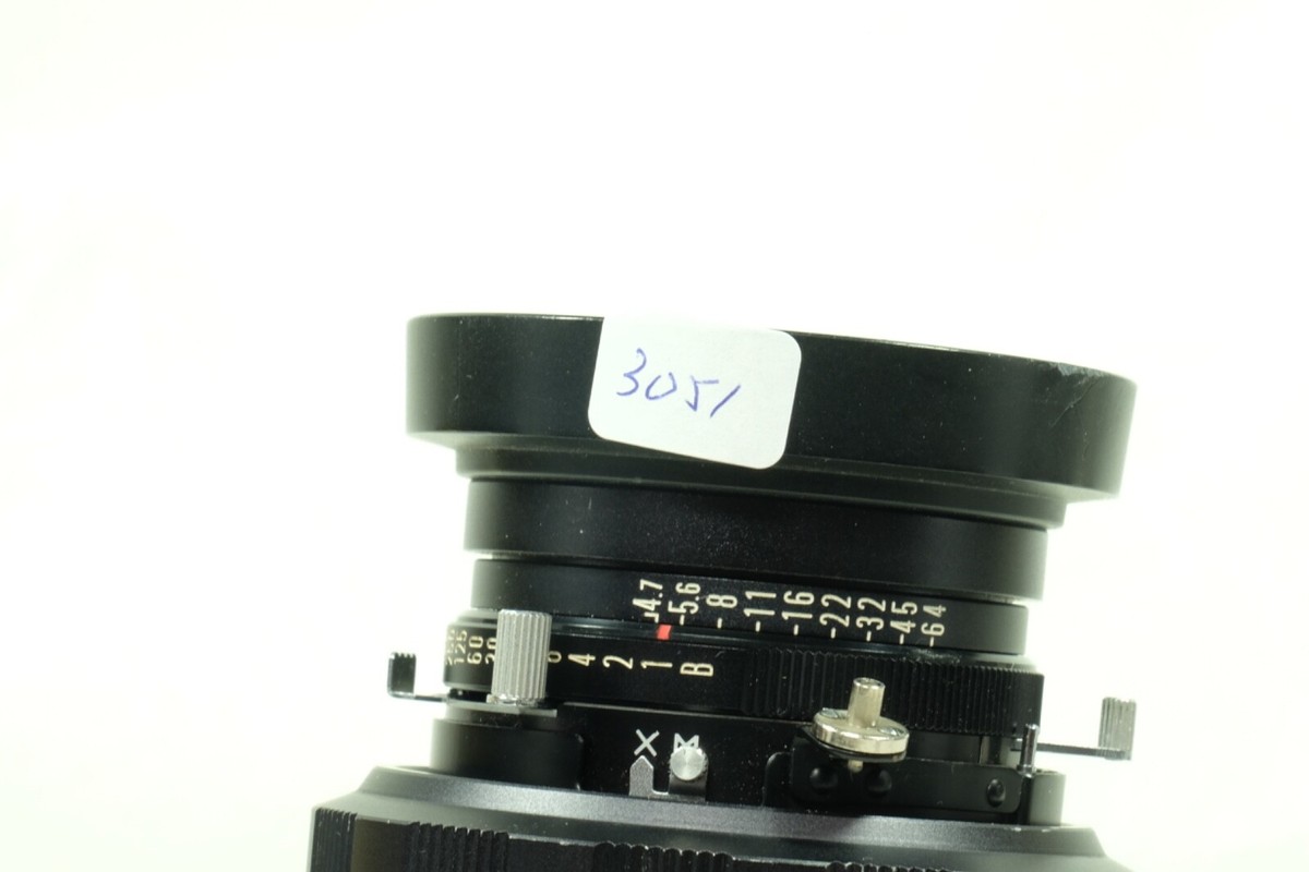 Caméra de presse universelle Mamiya, Sekor 127mm f 4.7, Dos