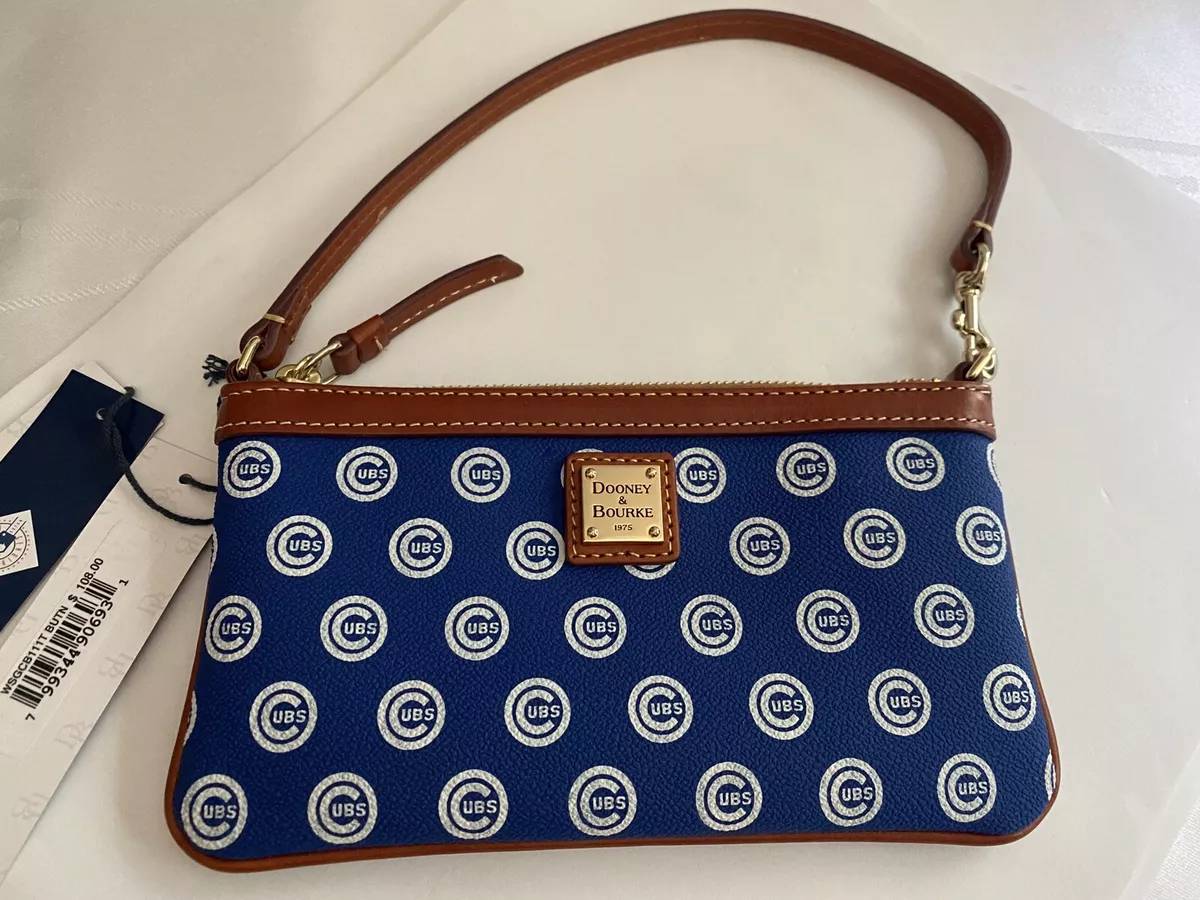 Dooney & Bourke MLB Chicago Cubs Blue & White Wristlet NWT