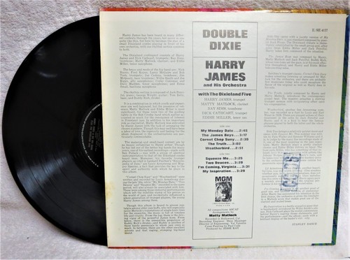 record 33 LP Harry James Double Dixie MGM SE-4137 Stereo Combined shipping - Picture 2 of 2