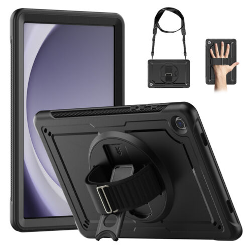 Für Samsung Galaxy Tab A9 Plus / A9 Robuste Hülle mit drehbarem Ständer Band - Bild 11 von 17