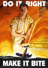 Do It Right - Make It Bite - 1942 - World War II - Propaganda Poster