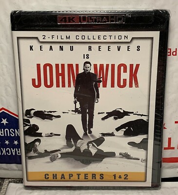NEW JOHN WICK 1+2 ON 4K ULTRA HD! BOTH MOVIES! WALMART EXCLUSIVE! FACTORY SEALED