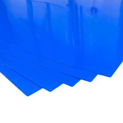 0.060'' x 21'' x 48'', HDPE Plastic Sheet, Blue (Pack of 5)